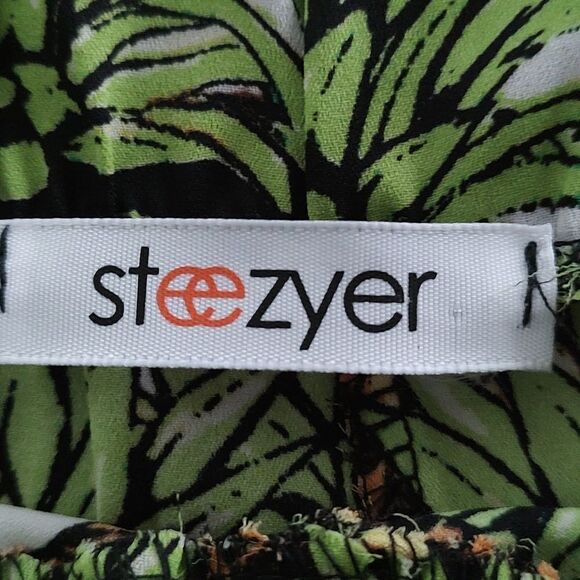 Steezyer  pineapple print  crochet trim sheer  Sz S - Picture 5 of 6